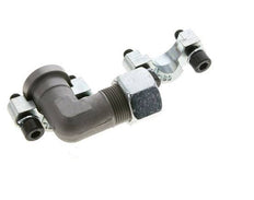 1/2'' Elbow SAE Flange 3000 PSI Steel with 16S (M24x1.5) ISO 6162-1