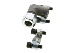 3/4'' Elbow SAE Flange 3000 PSI Steel with 20S (M30x2) ISO 6162-1