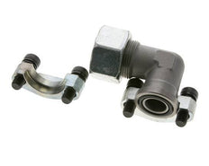 3/4'' Elbow SAE Flange 3000 PSI Steel with 25S (M36x2) ISO 6162-1