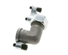 1'' Elbow SAE Flange 3000 PSI Steel with 25S (M36x2) ISO 6162-1