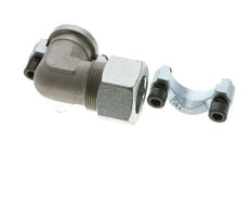 1'' Elbow SAE Flange 3000 PSI Steel with 30S (M42x2) ISO 6162-1