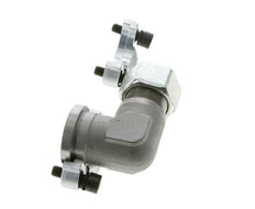 1-1/4'' Elbow SAE Flange 3000 PSI Steel with 25S (M36x2) ISO 6162-1