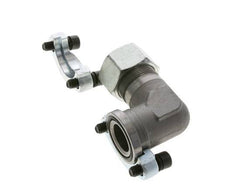 1-1/4'' Elbow SAE Flange 3000 PSI Steel with 30S (M42x2) ISO 6162-1
