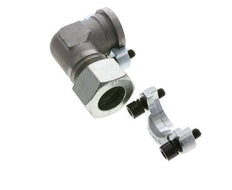 1-1/4'' Elbow SAE Flange 3000 PSI Steel with 30S (M42x2) ISO 6162-1