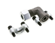 1/2'' Elbow SAE Flange 6000 PSI Steel with 16S (M24x1.5) ISO 6162-2