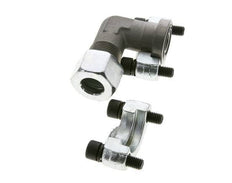 1/2'' Elbow SAE Flange 6000 PSI Steel with 16S (M24x1.5) ISO 6162-2