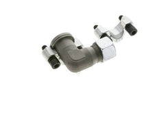 3/4'' Elbow SAE Flange 6000 PSI Steel with 20S (M30x2) ISO 6162-2