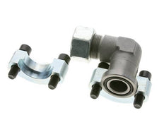 1'' Elbow SAE Flange 6000 PSI Steel with 25S (M36x2) ISO 6162-2