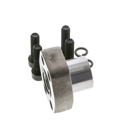 1/2'' SAE Flange 3000 PSI Plain Steel with G3/8'' Female Threads ISO 6162-1