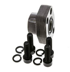 3/4'' SAE Flange 3000 PSI Plain Steel with G3/4'' Female Threads ISO 6162-1