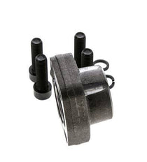 1'' SAE Flange 3000 PSI Plain Steel with G1'' Female Threads ISO 6162-1