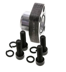 1'' SAE Flange 3000 PSI Plain Steel with G1/2'' Female Threads ISO 6162-1