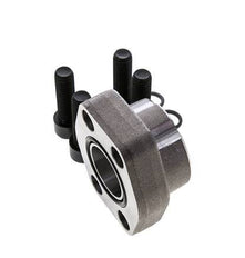 1-1/4'' SAE Flange 3000 PSI Plain Steel with G1-1/4'' Female Threads ISO 6162-1