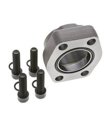 2'' SAE Flange 3000 PSI Plain Steel with G2'' Female Threads ISO 6162-1