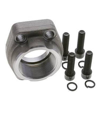 2'' SAE Flange 3000 PSI Plain Steel with G2'' Female Threads ISO 6162-1