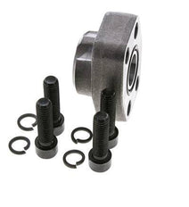 1'' SAE Flange 6000 PSI Plain Steel with G1'' Female Threads ISO 6162-2