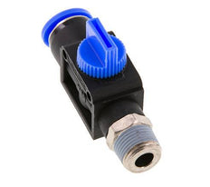 3/2-Way Shut-Off Hand Valve 12 mm - R3/8'' Plastic/Brass Tube-side venting