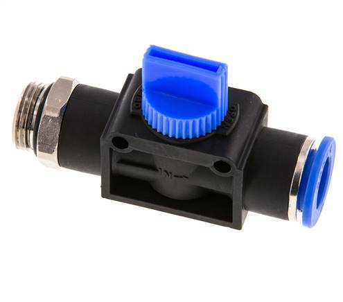 3/2-Way Shut-Off Hand Valve 12 mm - G3/8'' Plastic/Brass Tube-side venting
