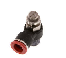 Flow Control Silencer Meter-In Elbow 10 mm - R1/4'' Brass/PA 66