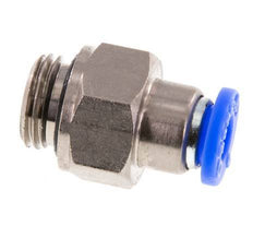 Push-In Fitting 6mm & G1/4'' Male Auto Shut-Off Brass/PBT 0-10bar (0-145psi) [2 Pieces]