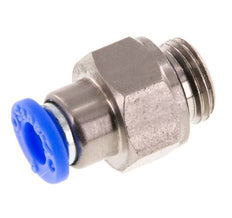 Push-In Fitting 6mm & G1/4'' Male Auto Shut-Off Brass/PBT 0-10bar (0-145psi) [2 Pieces]