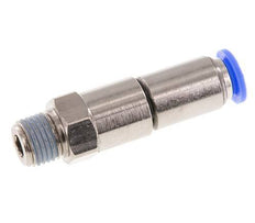 8mm & R1/4'' Quick Swivel Joint Push-In-Male Threads Nickel-Plated Brass/PBT NBR Rotatable