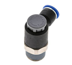 Flow Control Valve Meter-Out Elbow 10 mm - R1/2'' Brass/PA 66 Locknut