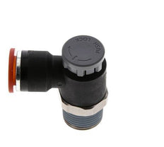 Flow Control Valve Meter-In Elbow 10 mm - R3/8'' Brass/PA 66 Locknut