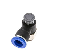 Flow Control Valve Meter-Out Elbow 10 mm - G1/4'' Brass/PA 66 Locknut