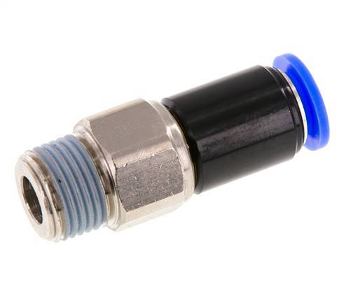 12mm & R1/2'' Swivel Joint Push-In-Male Threads Nickel-Plated Brass/PBT NBR Rotatable