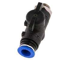 2-Way Straight Ball Valve 12 mm - G3/8'' Plastic/Brass