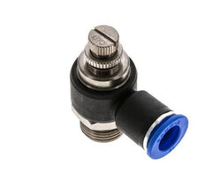 Flow Control Silencer Meter-Out Elbow 12 mm - G1/2'' Brass/PA 66