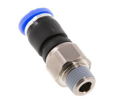 6mm & R1/8'' Swivel Joint Push-In-Male Threads Nickel-Plated Brass/PBT NBR Rotatable