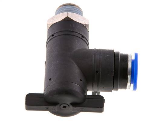 2-Way Elbow Ball Valve 12 mm - R3/8'' Plastic/Brass