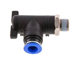 2-Way Elbow Ball Valve 12 mm - R3/8'' Plastic/Brass