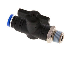 2-Way Straight Ball Valve 8 mm - R1/4'' Plastic/Brass