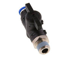 2-Way Straight Ball Valve 8 mm - R1/4'' Plastic/Brass