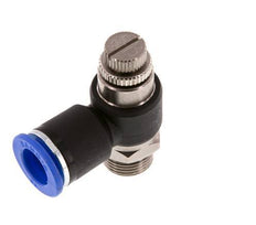 Flow Control Silencer Meter-Out Elbow 12 mm - G3/8'' Brass/PA 66