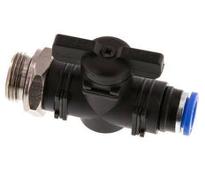 2-Way Straight Ball Valve 8 mm - G3/8'' Plastic/Brass