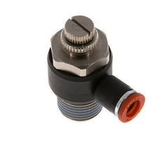 Flow Control Silencer Meter-In Elbow 8 mm - R1/2'' Brass/PA 66
