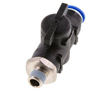 2-Way Straight Ball Valve 12 mm - R1/4'' Plastic/Brass