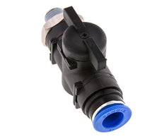 2-Way Straight Ball Valve 12 mm - R1/4'' Plastic/Brass