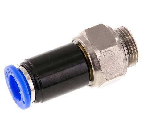 10mm & G3/8'' Swivel Joint Push-In-Male Threads Nickel-Plated Brass/PBT NBR Rotatable