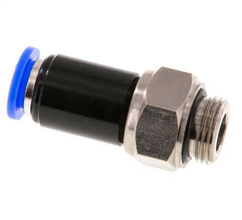 10mm & G3/8'' Swivel Joint Push-In-Male Threads Nickel-Plated Brass/PBT NBR Rotatable