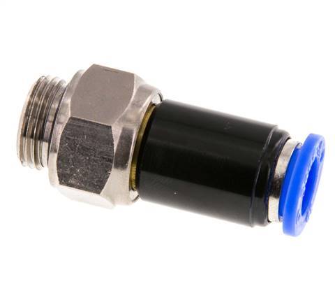 10mm & G3/8'' Swivel Joint Push-In-Male Threads Nickel-Plated Brass/PBT NBR Rotatable