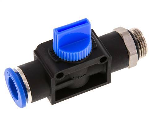 3/2-Way Shut-Off Hand Valve 12 mm - G3/8'' Plastic/Brass Thread-side venting