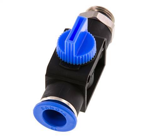 3/2-Way Shut-Off Hand Valve 12 mm - G3/8'' Plastic/Brass Thread-side venting