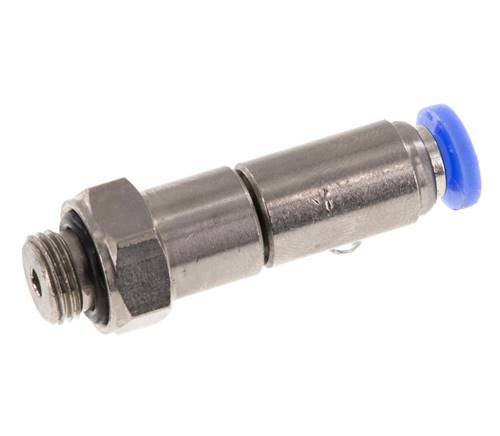 4mm & G1/8'' Quick Swivel Joint Push-In-Male Threads Nickel-Plated Brass/PBT NBR Rotatable