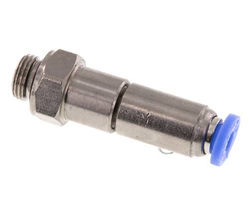 4mm & G1/8'' Quick Swivel Joint Push-In-Male Threads Nickel-Plated Brass/PBT NBR Rotatable