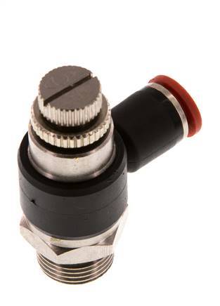 Flow Control Silencer Meter-In Elbow 8 mm - G3/8'' Brass/PA 66